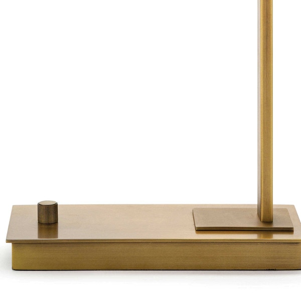 dimmer knob of adjustable metal desk lamp with base plate